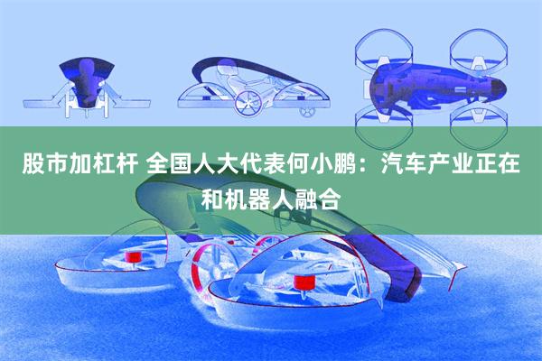 股市加杠杆 全国人大代表何小鹏：汽车产业正在和机器人融合