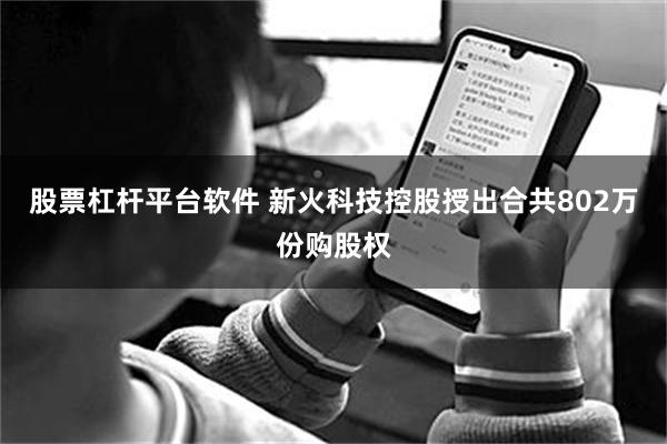 股票杠杆平台软件 新火科技控股授出合共802万份购股权