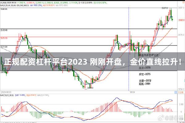正规配资杠杆平台2023 刚刚开盘，金价直线拉升！