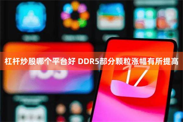 杠杆炒股哪个平台好 DDR5部分颗粒涨幅有所提高